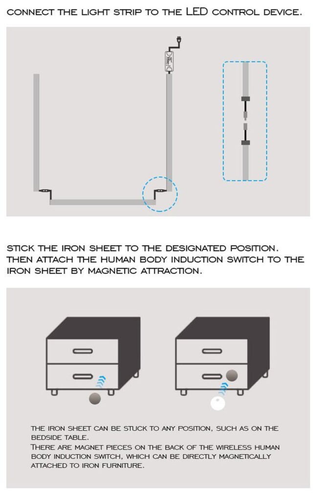 Bedside night Light with sensing 32