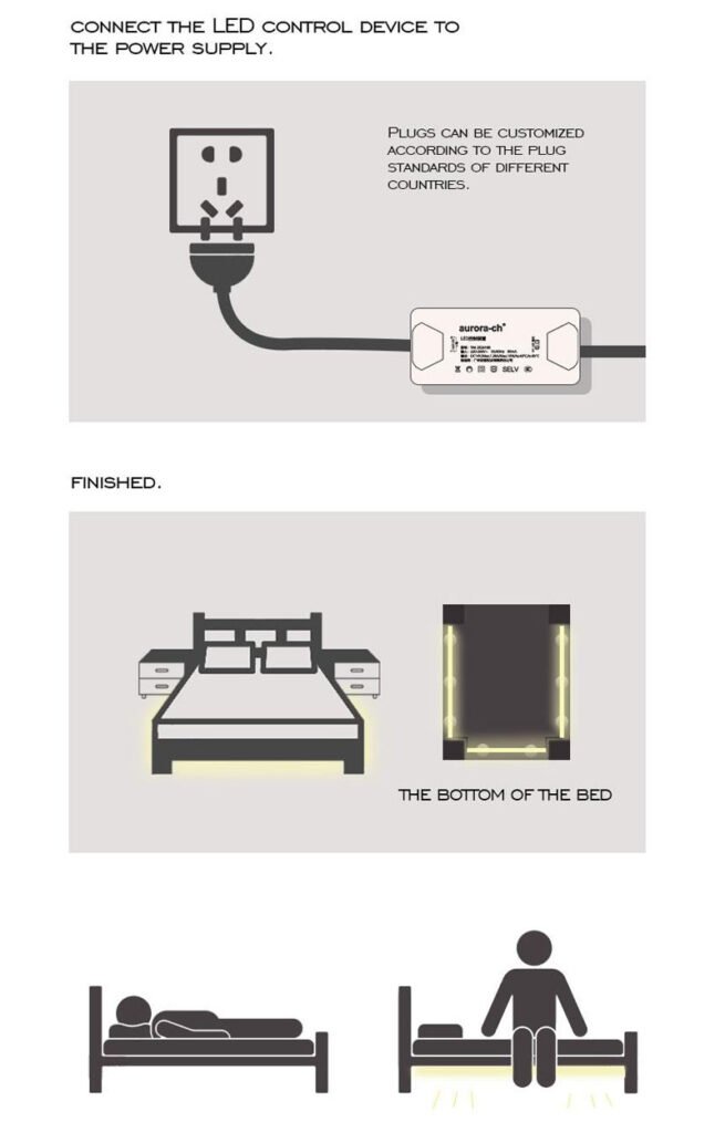 Bedside night Light with sensing 32