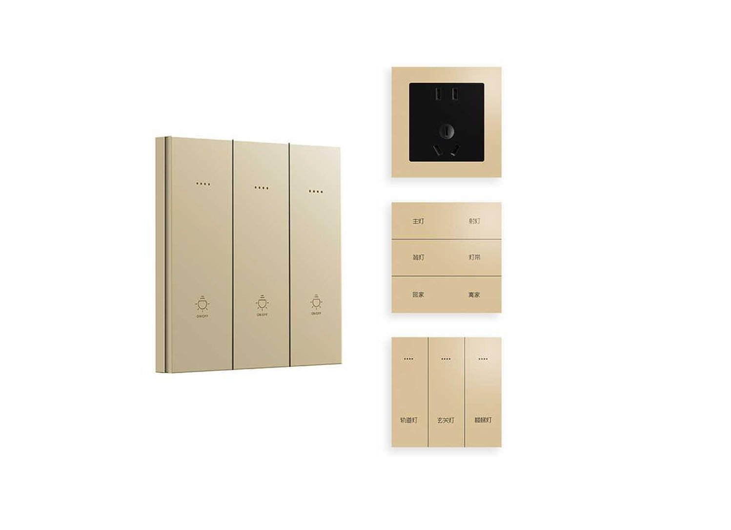 Proprietary 2.4G wireless wall socket switch