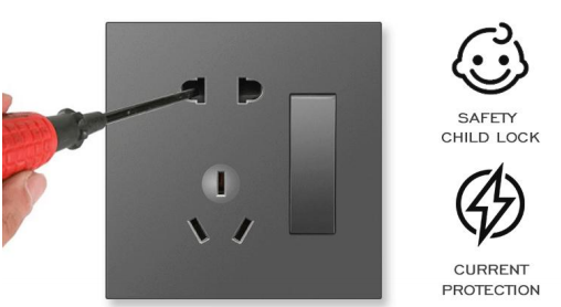 Wall Socket Switch child protection
