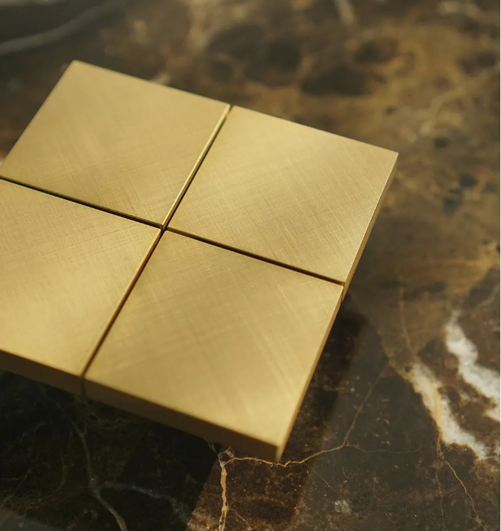 County Villas Gold Brushed Metal Scenario Panel